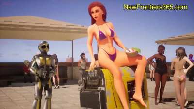 It's TOO HOT 🔥🔥🔥 so come to the Sci-Fi Pool Party! 👙 (made in Wild Life)
