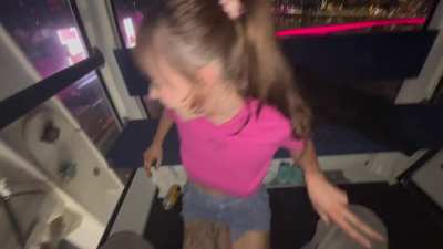 swallowing and flashing on the Brisbane Ferris Wheel