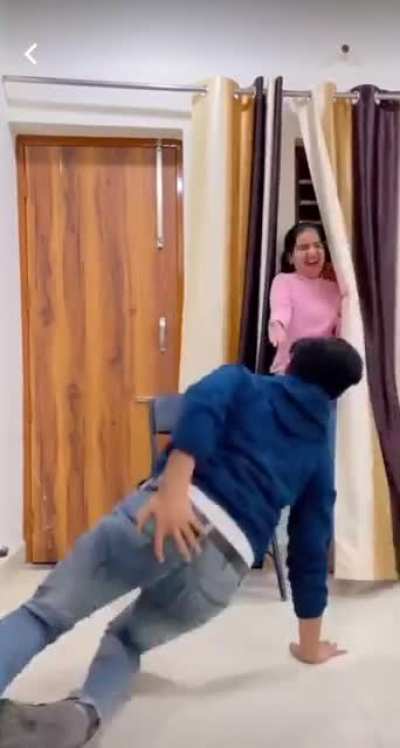 Pro Comedian + Person in background having a seizure