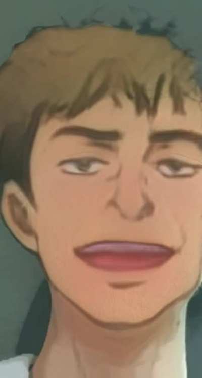 You need to do the anime "ahh"