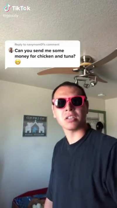 You come to my page, asking me for money, for your dog?
