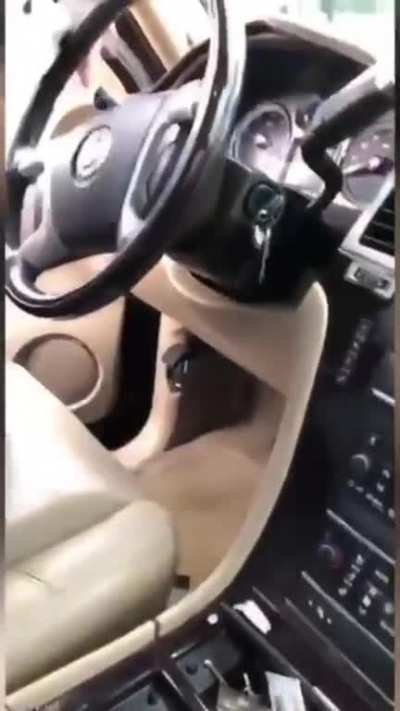 Son steal mom's new car