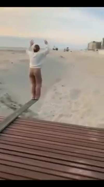 Jumping in the desert