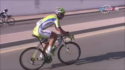 Peter Sagan&acute;s bunny hop at full speed