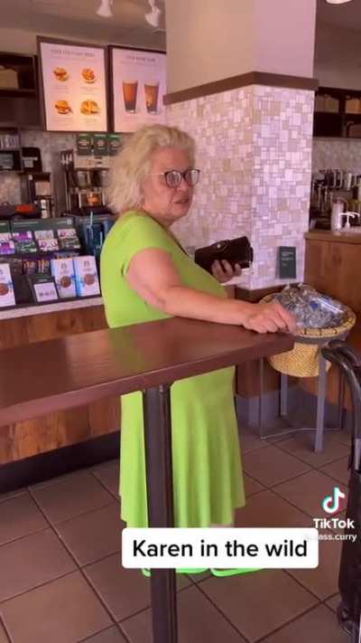 Homophobic Karen in the wild