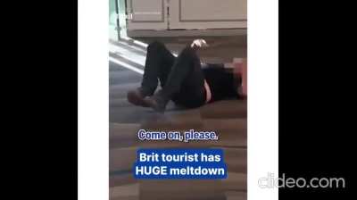 British tourist screams and rolls on floor as cocaine is allegedly falling out of his pocket