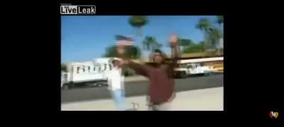 A Native American Shuts down a protest about illegal immigration in Arizona.
