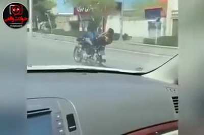 Using your phone while driving and not paying attention on road