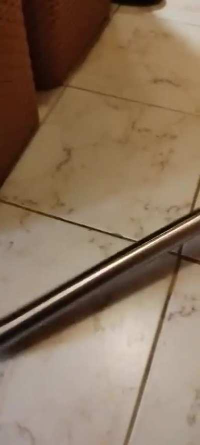 Falling metal pipe