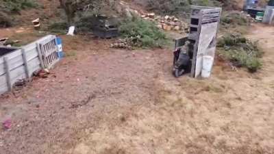 I'm so glad the drone managed to capture my graceful combat maneuvers here