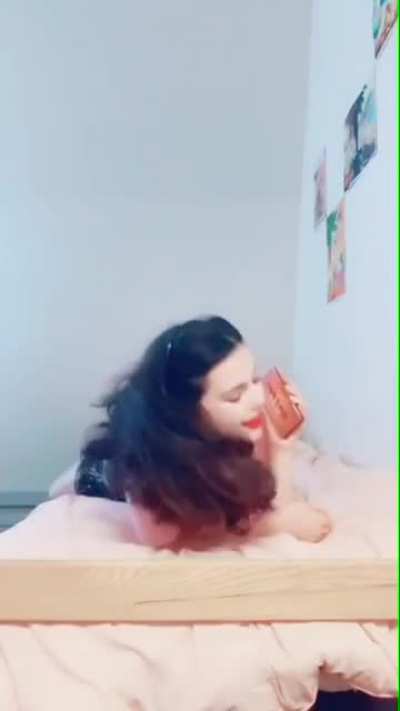 Becca enjoying herself