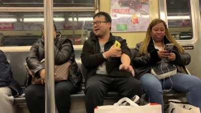 Just another day on the NYC subway