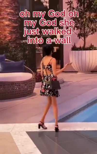 Filming a random woman walking&hellip;