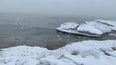 Heavy snow in Chicago