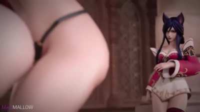 Sona, Miss Fortune &amp;amp; Ahri with strap-on Dildo (MagMallow) [League of Legends]