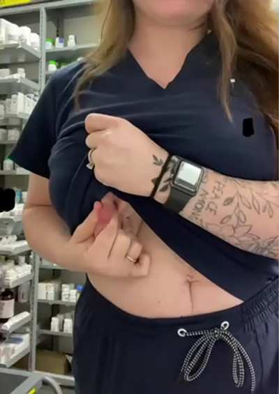 Imagine getting sprayed at the pharmacy