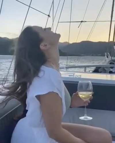 On a Yacht.