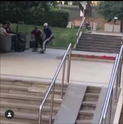 Let me just slide down some stairs real quick