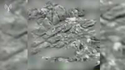 The IDF released footage of fighter jets downing two drones flown from the east toward Israel last night