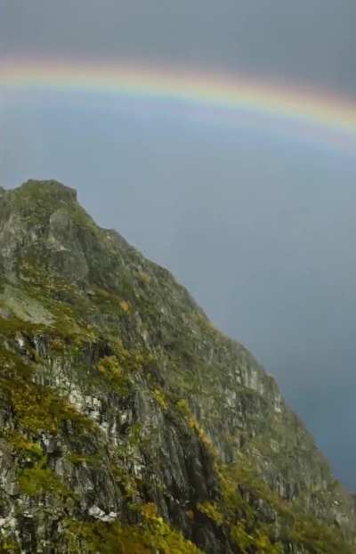 I have never seen such a vibrant rainbow