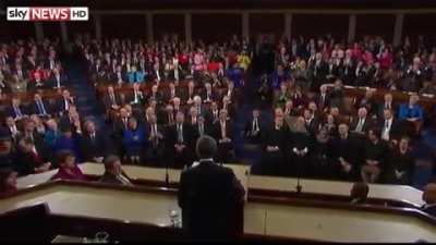 Obama's quick response to sarcastic republican clappers