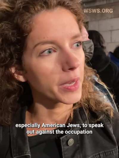 Grand Central last night: "I'm an American Jew and I can't stand to see genocide committed in our name." (WSWS)