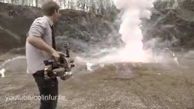 A Thermite Cannon (Credit - Colin Furze on yt)
