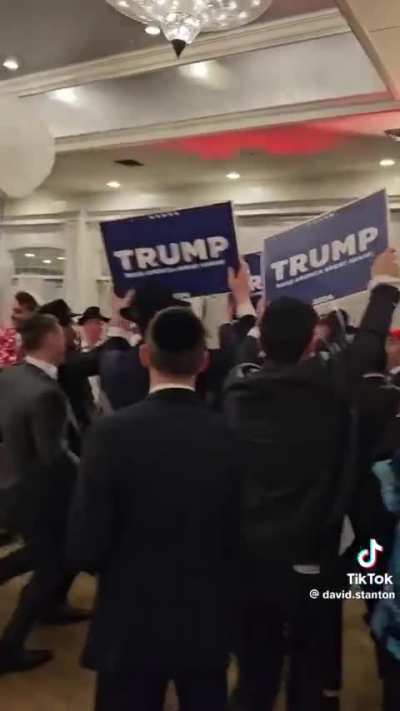 Secular Jews in the US be like "Trump is a danger to democracy, Roe v. Wade...". Meanwhile, Orthodox Jews in the US: 