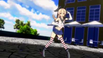 Shimakaze - Uchouten Vivace [MMD] 