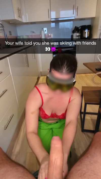My ski trips with your wife are my favourite 😍😈. She really looks after me as your best friend.