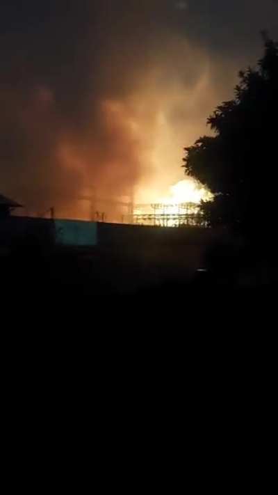 Electrical sub station explosion in Johannesburg South Africa