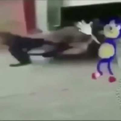 S&ouml;nic be like الموت لعشاق الأنمي