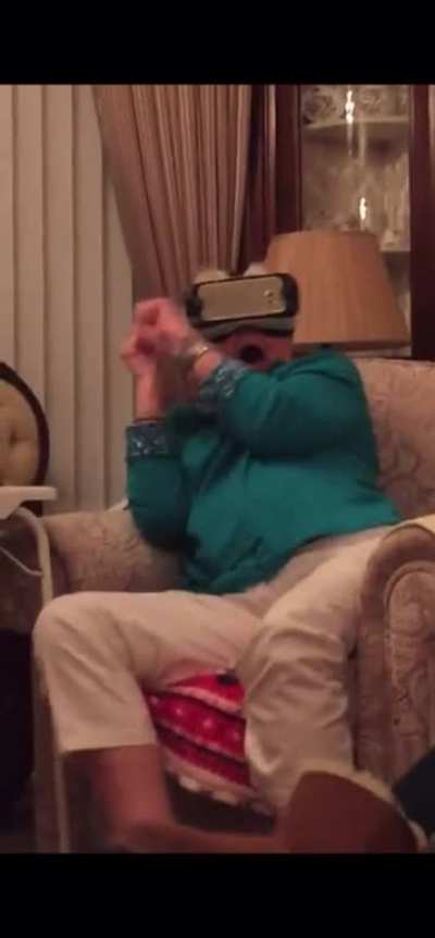 Grandma sees BB(VR)C for the first time