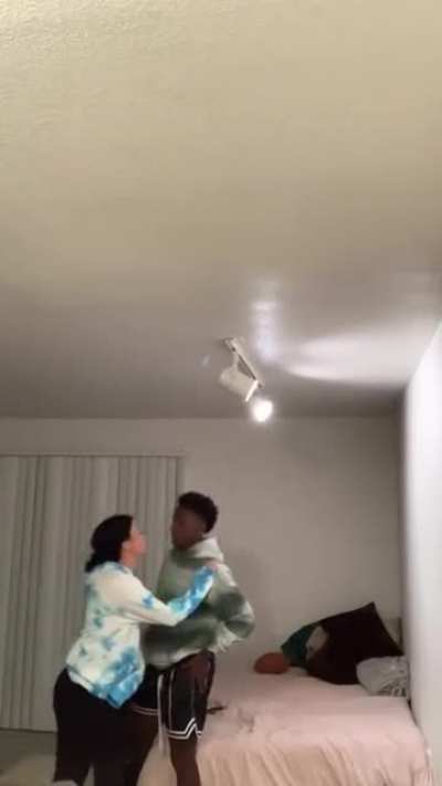 She never saw it coming.