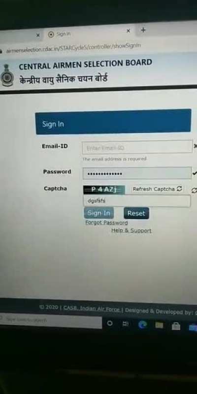 Best Captcha found in a Indian govt. website