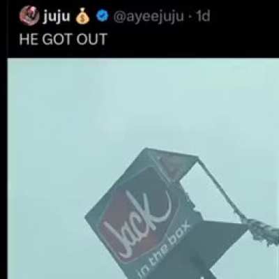 He got out.....