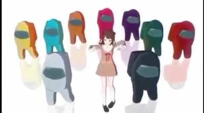 Among Us Dancing 😳👍🏻 かわいい！