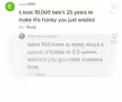 male bees spend their whole lives eating honey and mating, they don&rsquo;t ever work or fight 🐝 🍯