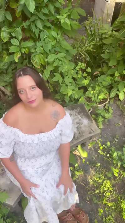 Need to be creampied in the garden