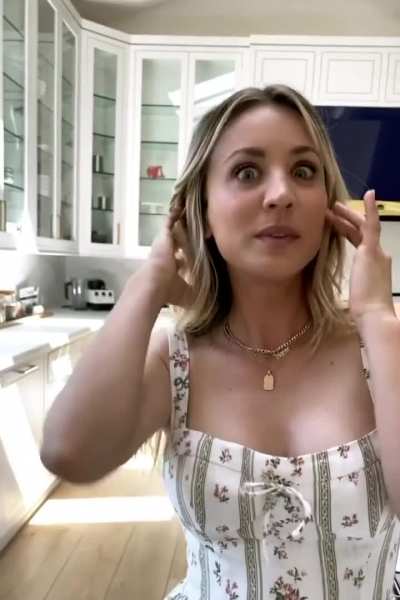 Kaley Cuoco teasing us