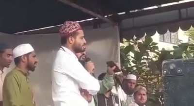 Maulana at Nagpur on Jumma yesterday after Friday prayers: "The day we identify ourselves, we will throw out Brahmanvaadis like plucking out hair"
