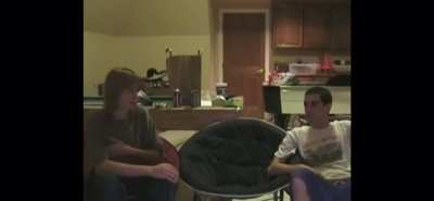 I found a clip from a poor quality video I made with my friends back in 2005-ish