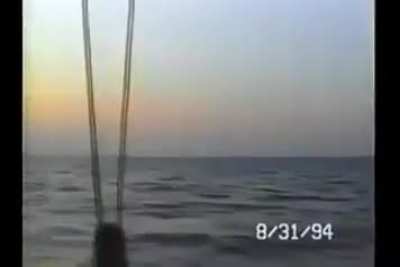 13 UFOs and a boat.