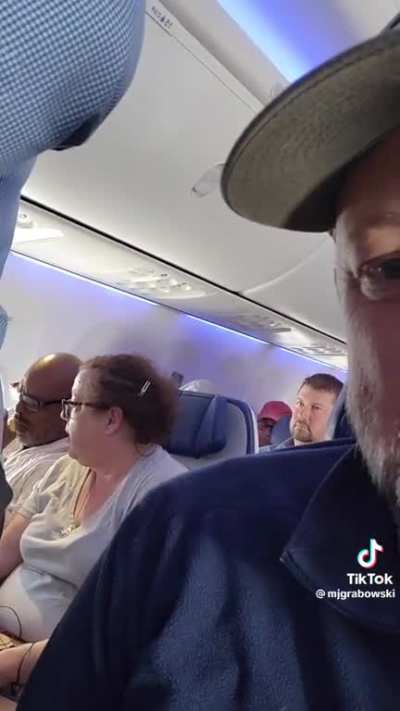 Southwest West Airline passenger acts like a baby on flight because real baby was crying