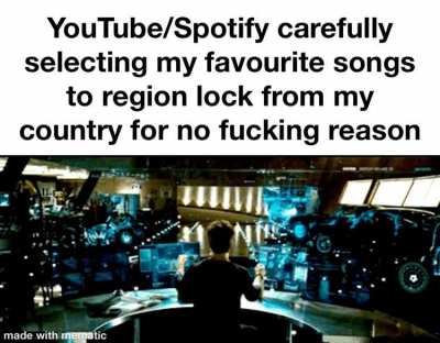 I know technically it&rsquo;s the artists themselves who have control over it but I&rsquo;m still mad