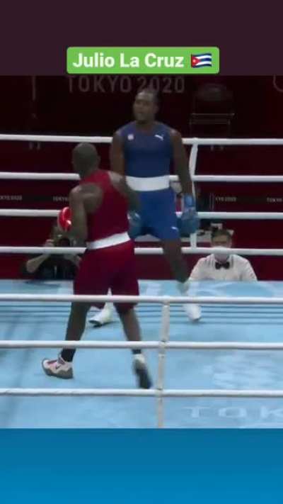 Cuban boxer in Tokyo Olympics.