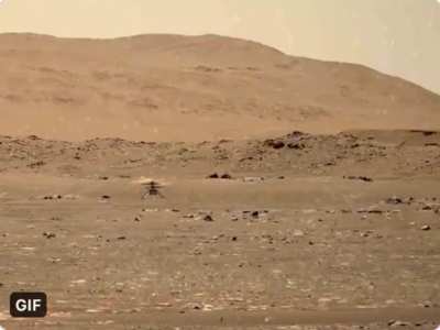 Ingenuity&rsquo;s flight enhanced to show the dust!