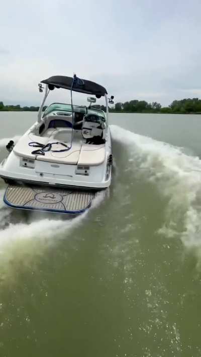 He became boatless.