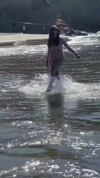 Beach body! Everyone else was clothed, bummer we wish more would be nude on the CO beach