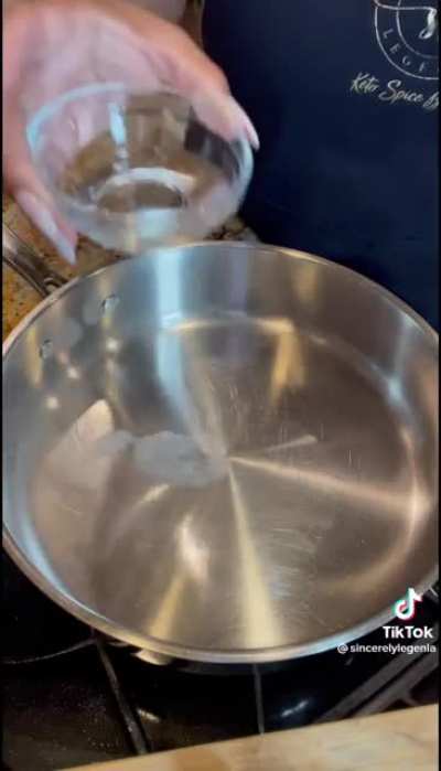 Cooking with stainless steel